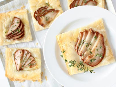 Brie and Pear Tartlet